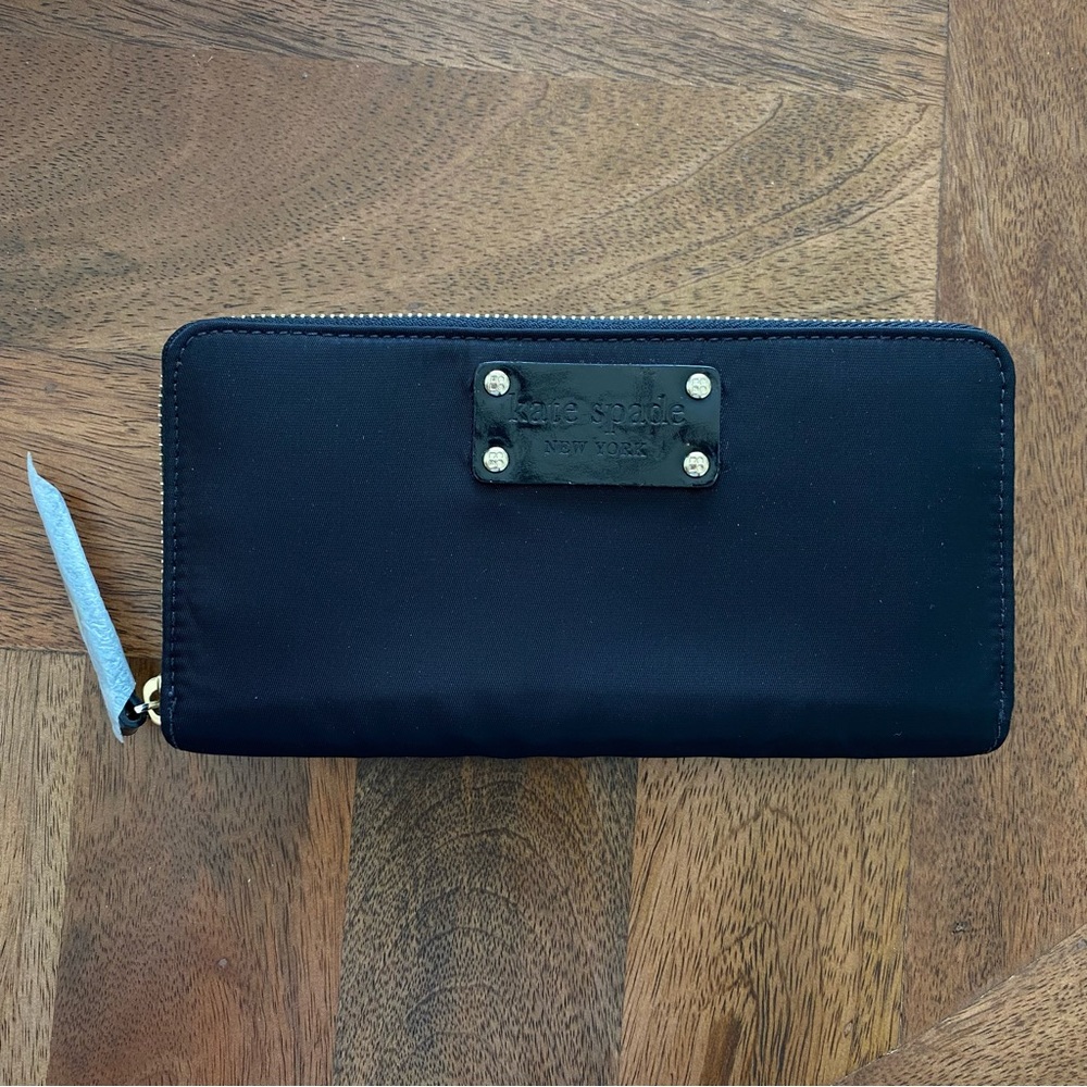 Kate Spade Black Zip Wallet